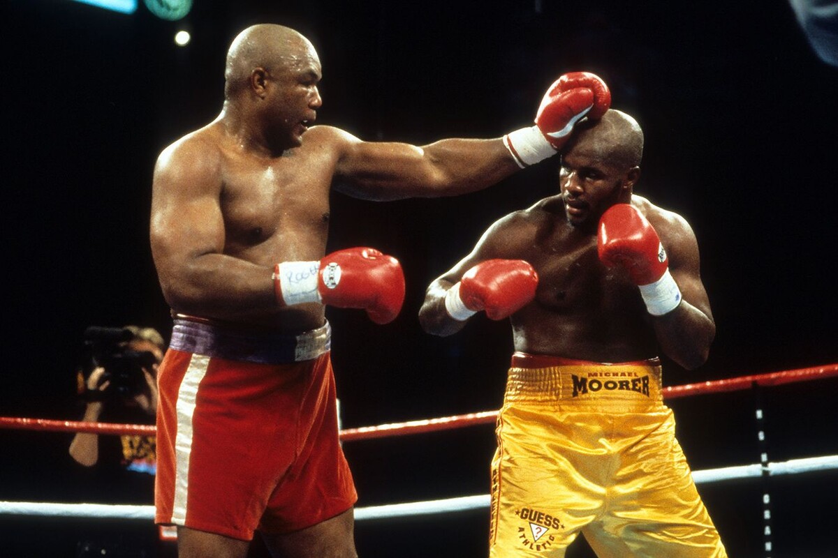 Джордж Форман (слева) и Майкл Мурер