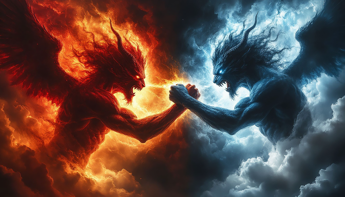 Идёт борьба добра со злом.