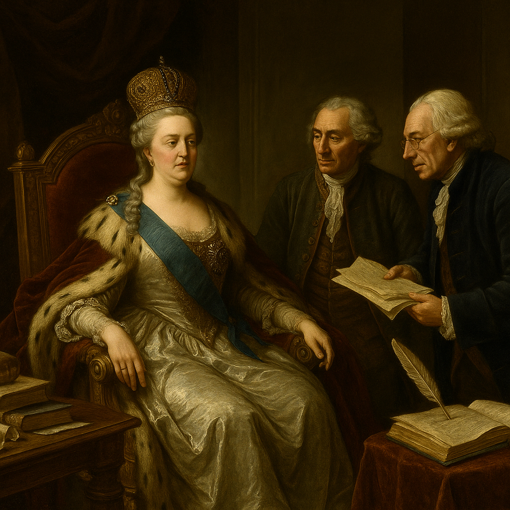 После смерти Ломоносова инициативу перехватили Миллер и его ученик Шлёцер, получившие полное покровительство Екатерины II.