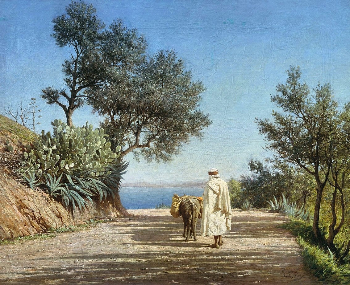 Дорога к морю. Алжир. 1883 Холст, масло. 59 x 72 Государственная Третьяковская галерея, Москва
