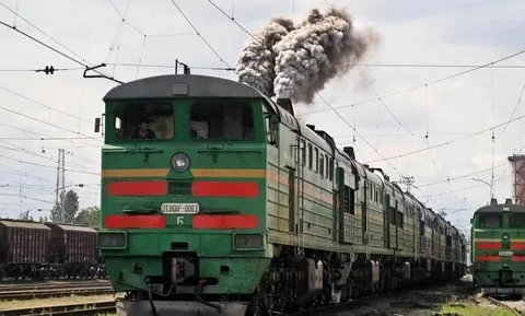 Теперь посмотрите на суровый тепловоз