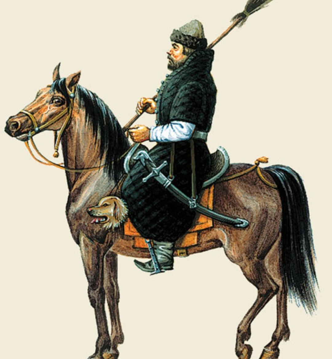 Опричник..Рисунок из труда Н.М.Карамзина "История государства Российского"