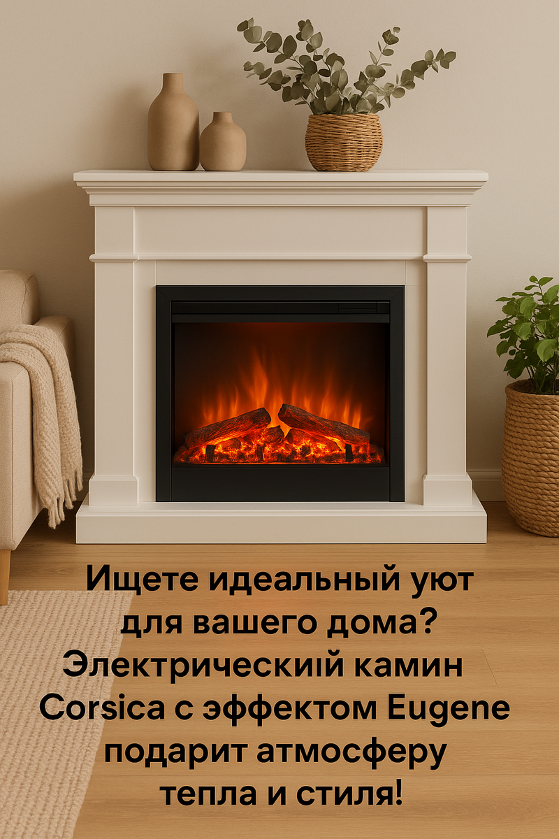    Электрический камин Corsica с функцией Eugene: уют в вашем доме без суеты и дыма Kamin