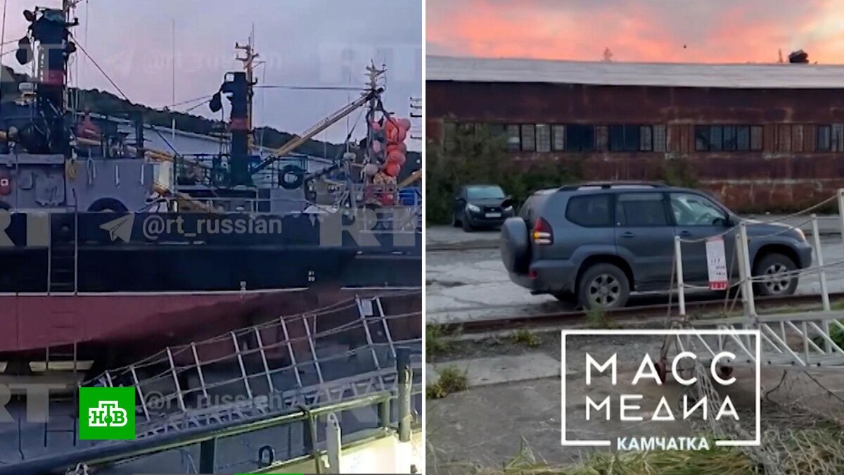    Новое землетрясение на Камчатке магнитудой выше 7 сняли на видео