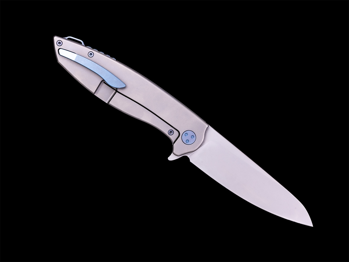 Нож "Ирис" клипса титан.