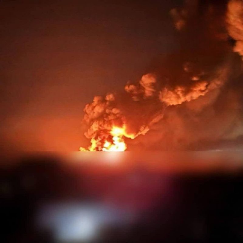   Взрыв в Днепропетровской области. Фото: соцсети