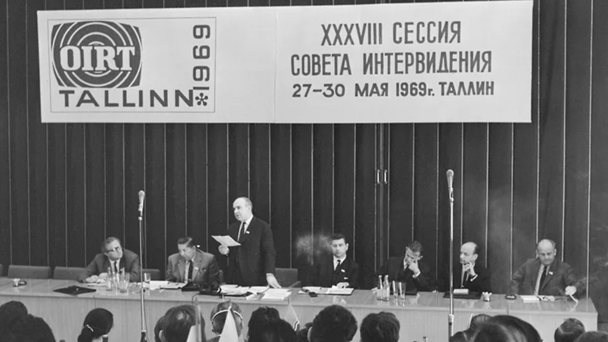 Сессия совета «Интервидения» в Таллине, 1969 г. Источник: https://clck.ru/3PJtnM