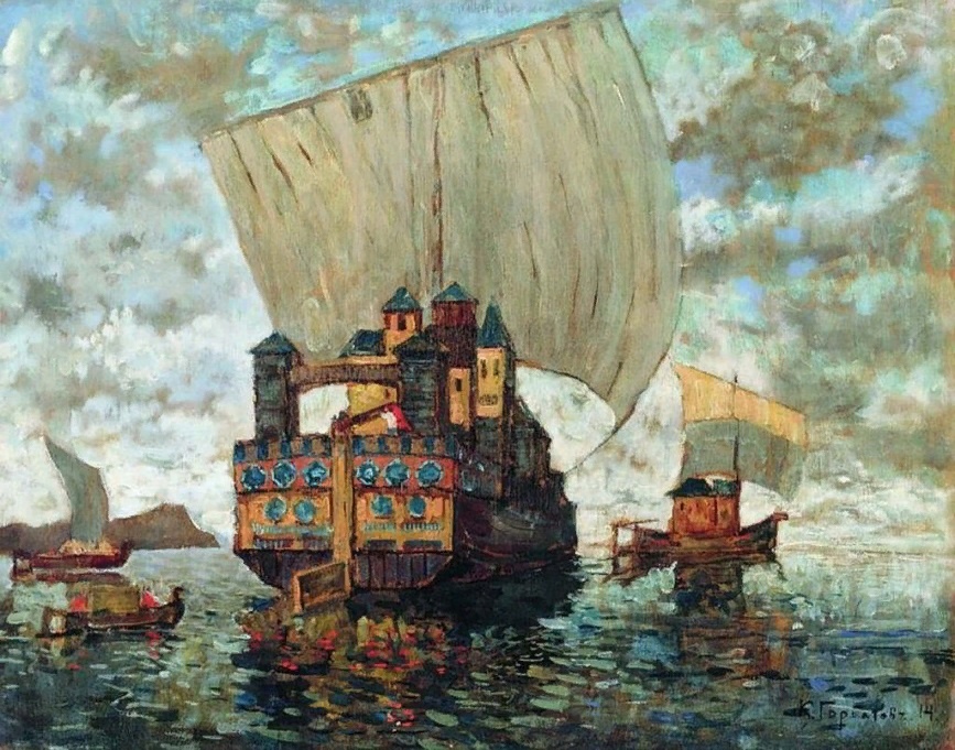 Картина художника К.И.Горбатова (1914 г.)
