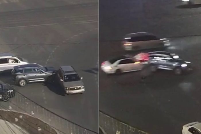 Кадры из видео ГКУ НСО «ЦОДД».