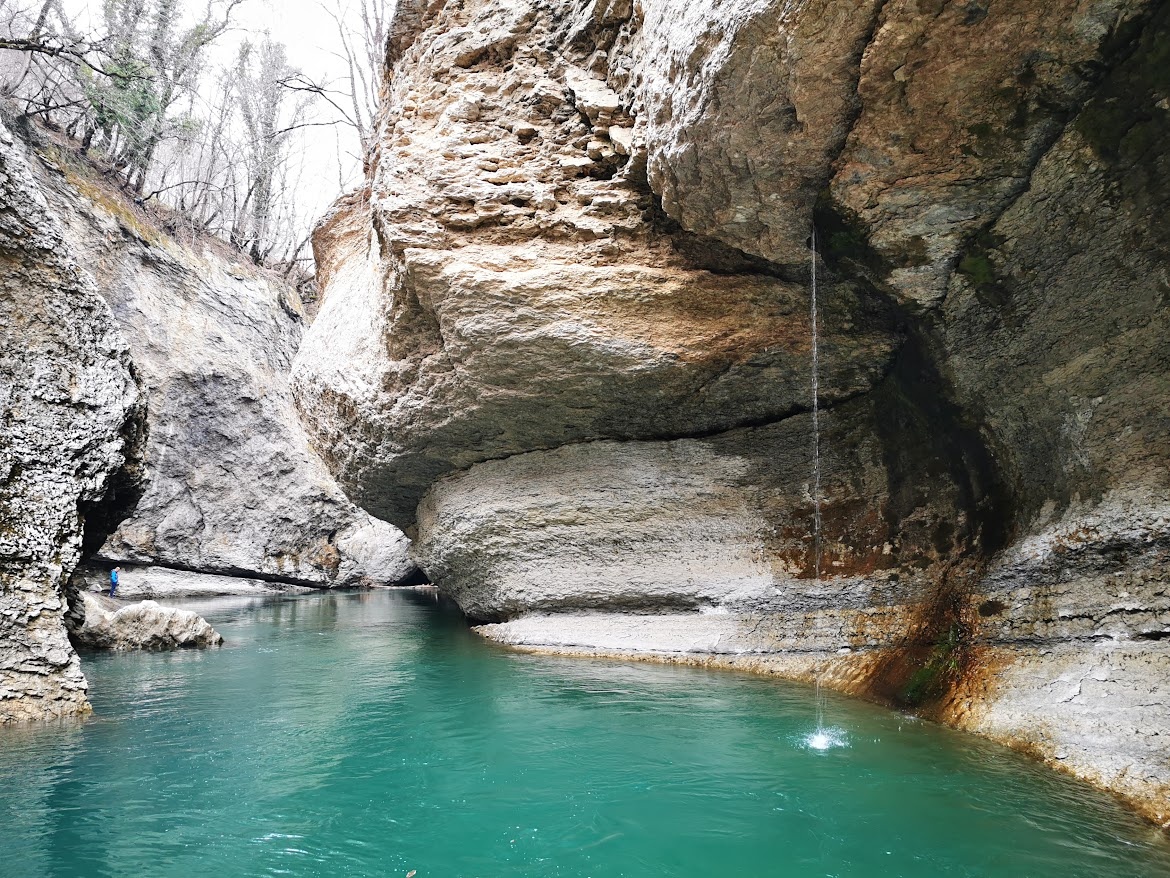 Хаджохская теснина, какой ее увидела я зимой четыре года назад. 