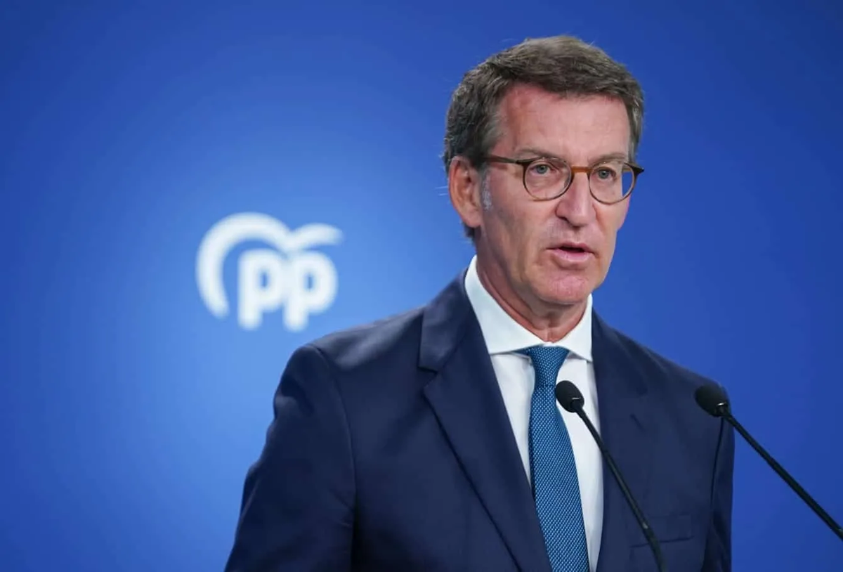 Испанский политик, председатель Народной партии Испании Альберто Нуньес Фейхоо.