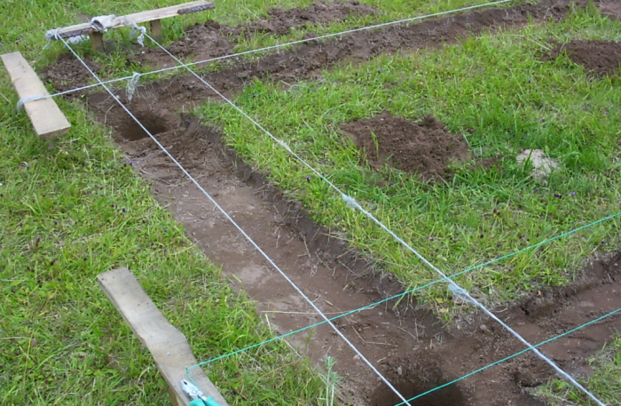 Разметка фундамента своими руками: КАК НАЙТИ ДИАГОНАЛИ и ВЫСТАВИТЬ ПРЯМОЙ УГОЛ?