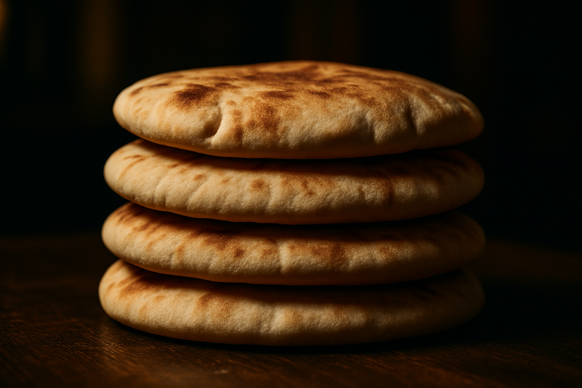 Пита. Пшеничный плоский хлеб для сандвичей.