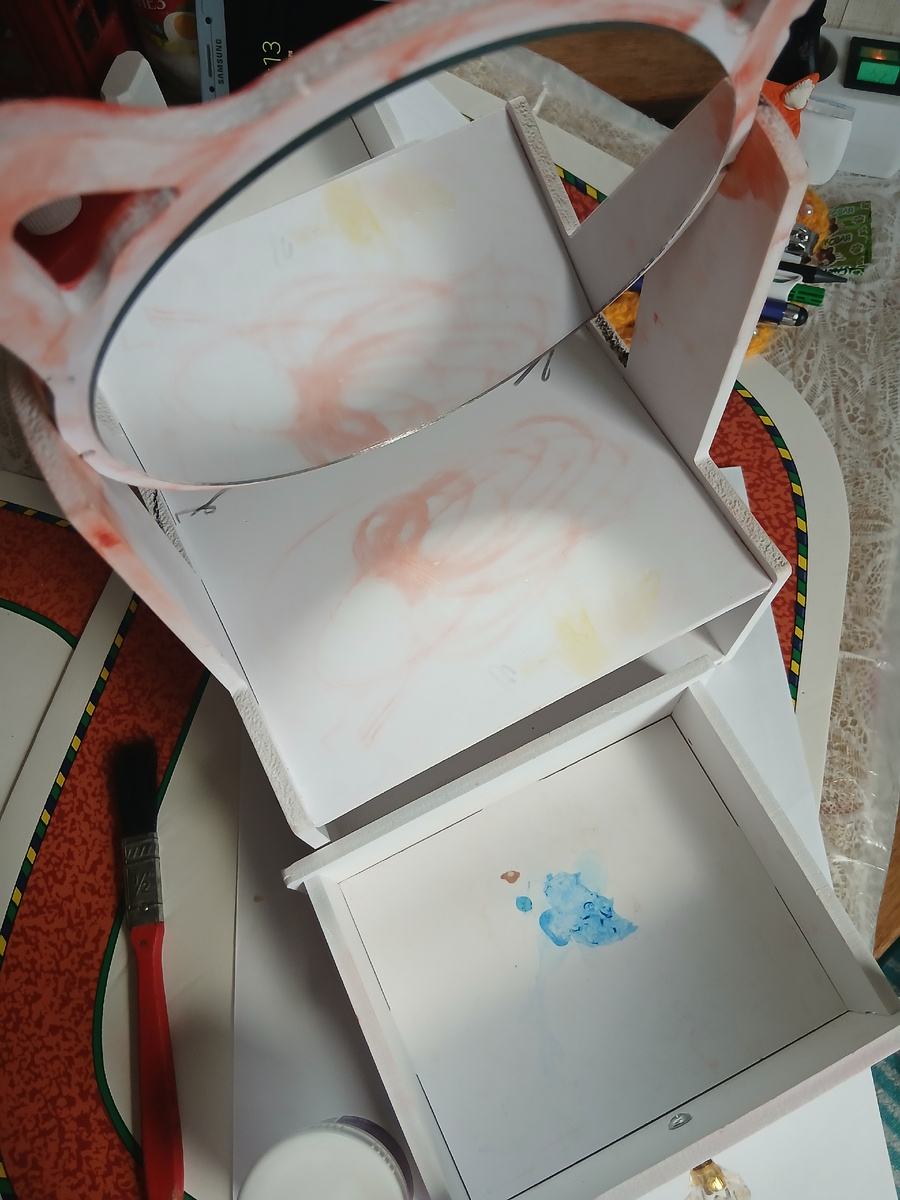 Зеркало декупаж