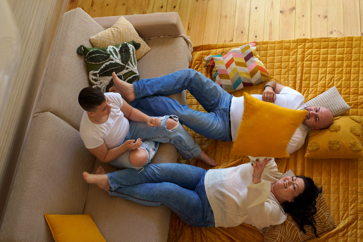 День матери в A-frame домике в Подмосковье