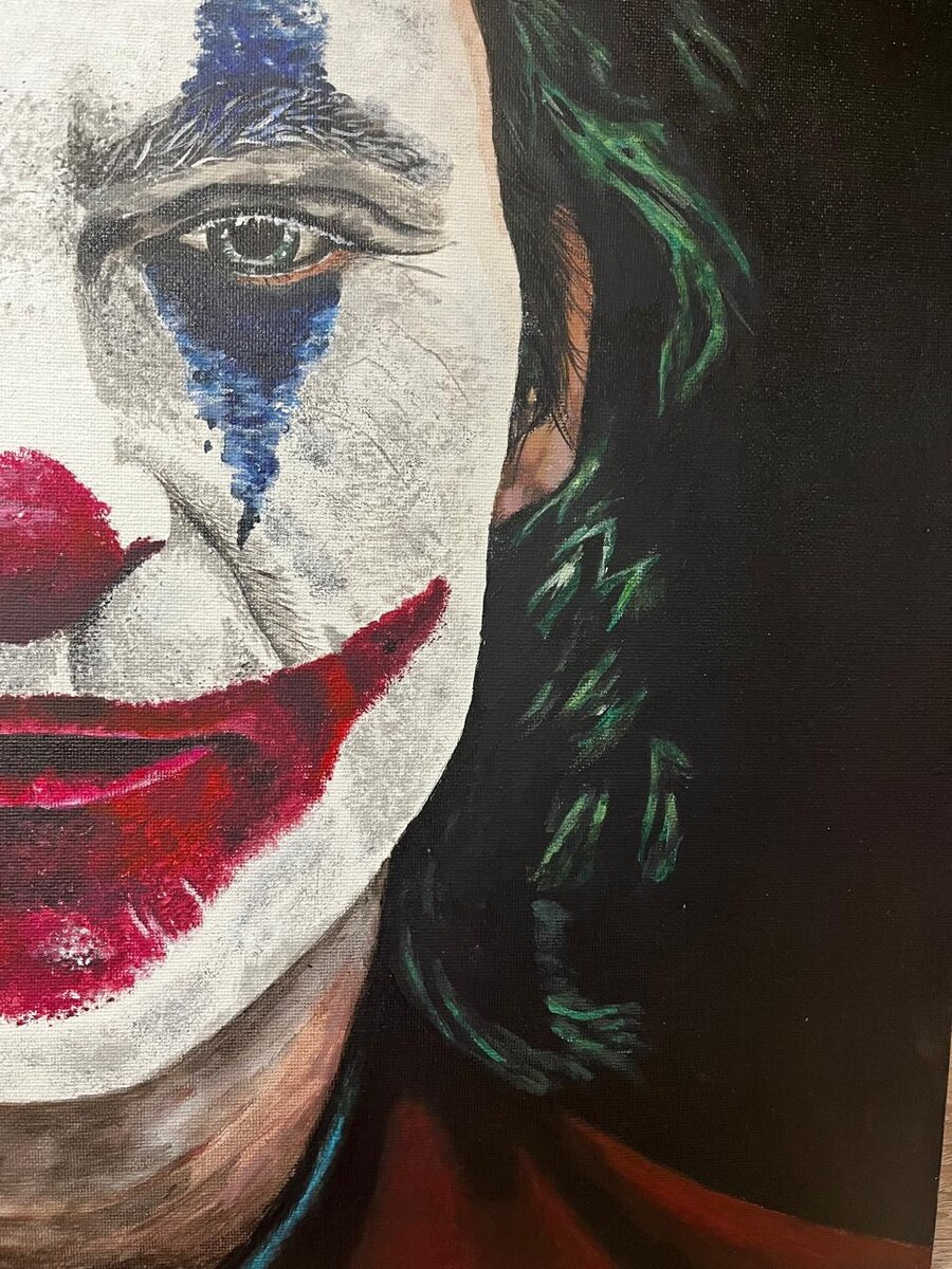 Детали картины "Джокер". Автор Лариса Плахотнюк