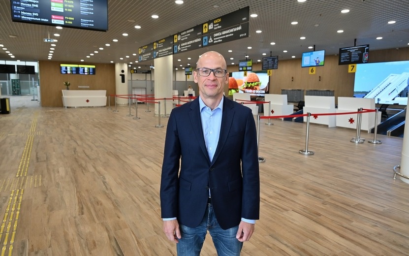    Новый терминал аэропорта Ижевска принял первый самолет