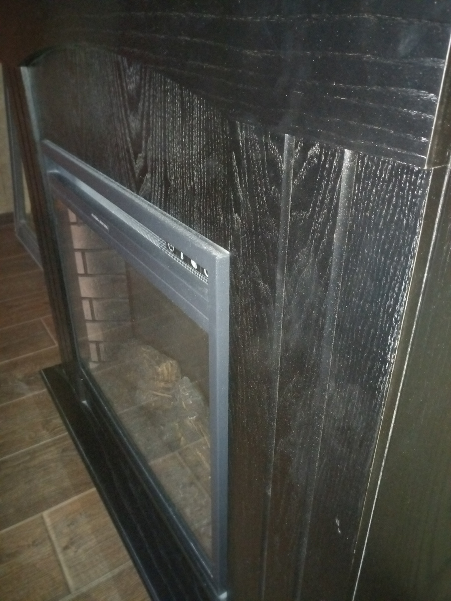 Для сравнения: камин в спальне