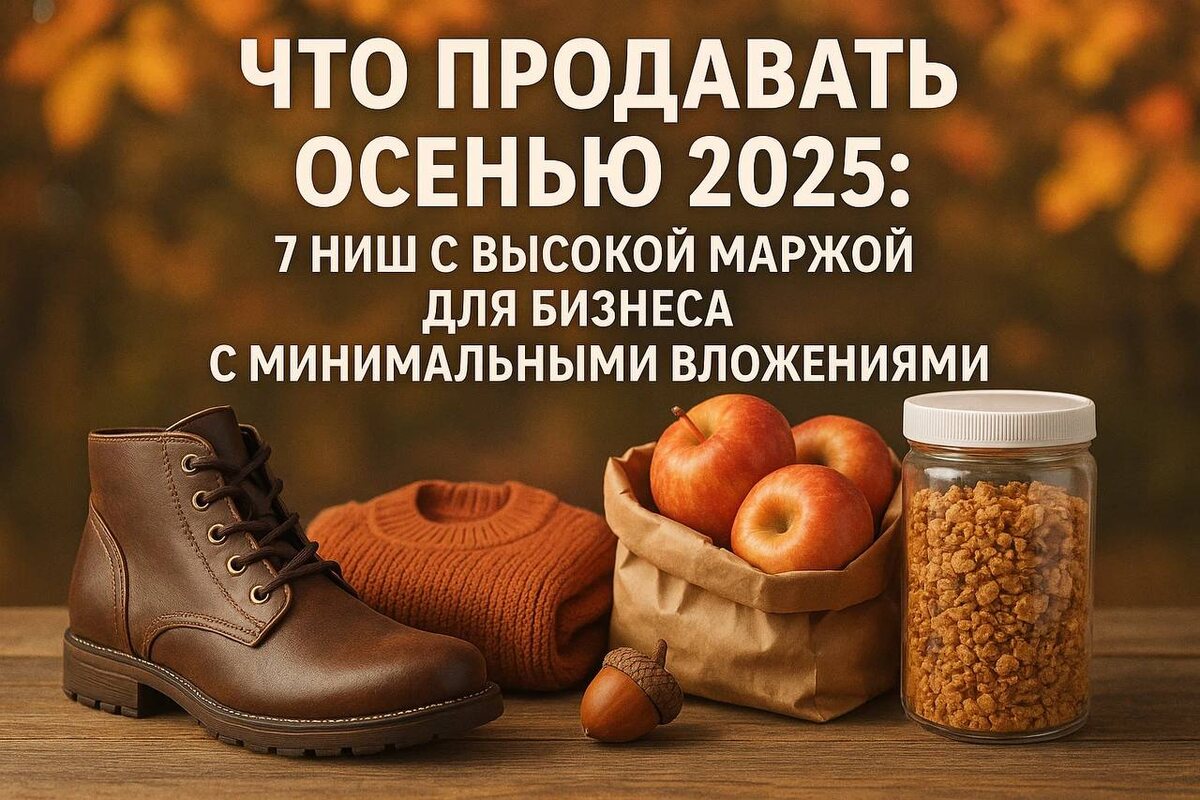 Что продавать осенью 2025: 7 ниш с высокой маржой для бизнеса с минимальными вложениями