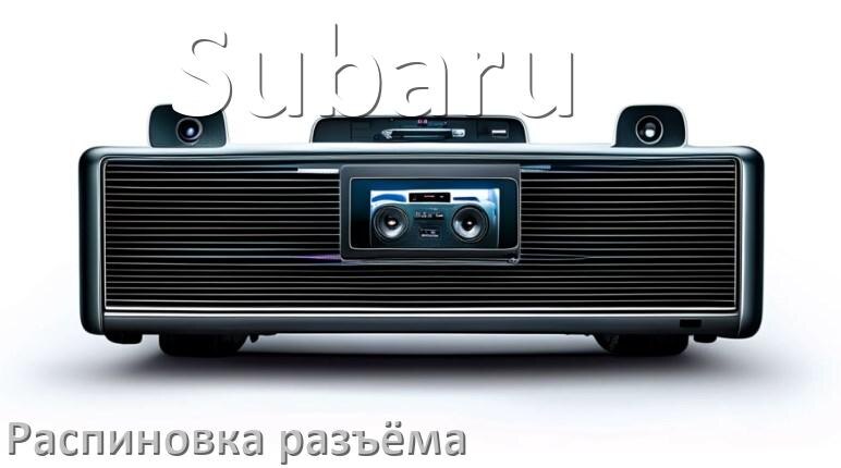 
Распиновка разъёма магнитолы Subaru Андроид по цветам проводов