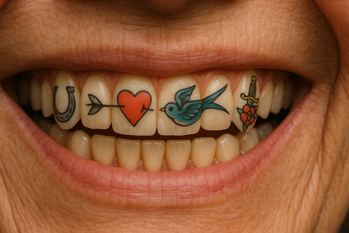    Татуировки на зубах стали новым способом подчеркнуть свою индивидуальность