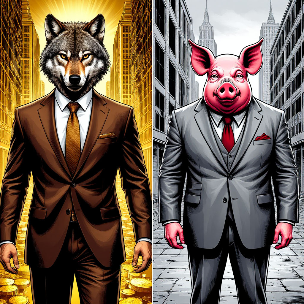 Иллюстрация "Зверь и скот" создана сетью Шедврум