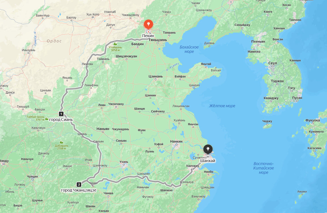 Идеальный маршрут по Китаю для самостоятельного путешествия на 2-3 недели.