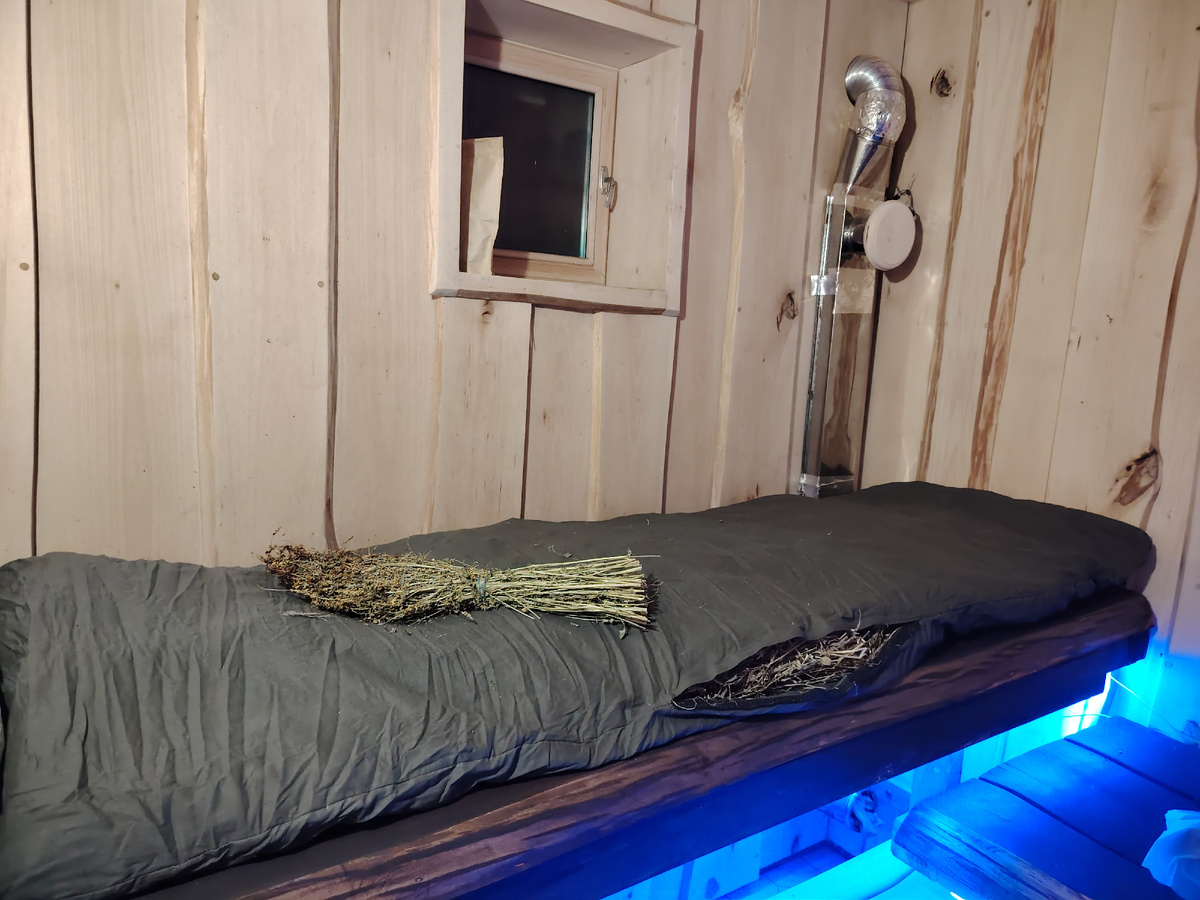 Мвтрас для бани с луговыми травами 