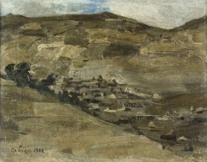 Мартирос Сарьян, «Макраванк» 1902 Холст на доске, масло. 36 x 46 см. Дом-музей Мартироса Сарьяна, Ереван, Армения. 