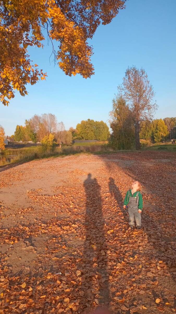 Яркой осени пожар 🍁 и мелочь Саша