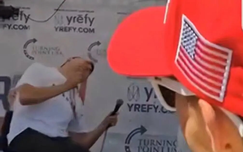    Убийство Чарли Кирка 10 сентября. Фото: скриншот видео из соцсетей