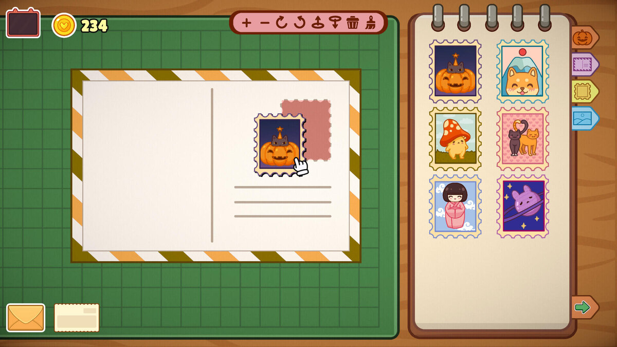    Галерея игры Carefully Stamped