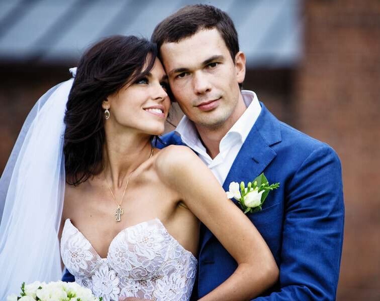 Ирина Антоненко и Вячеслав Федотов, кадр со свадебной церемонии