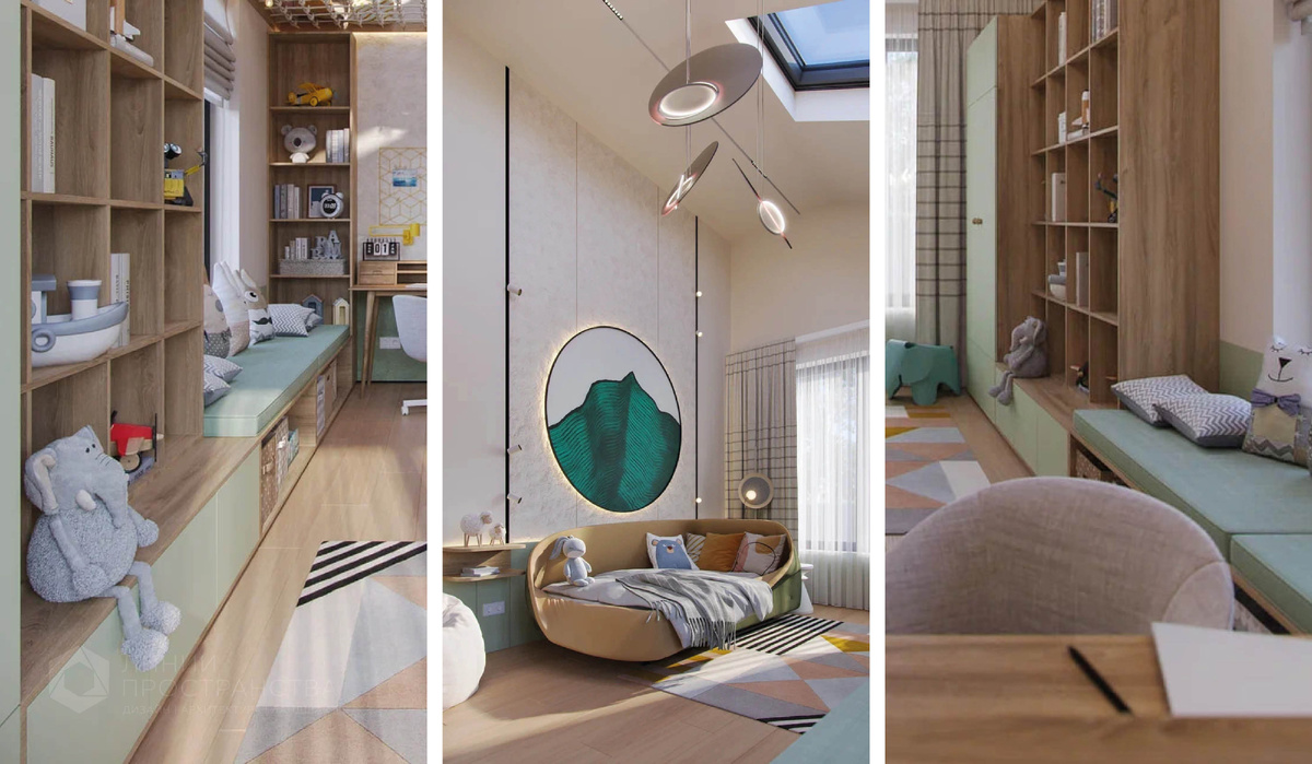 Дизайн-проект детской от студии архитектуры и дизайна Линии Пространства