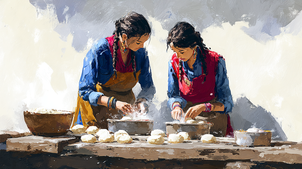 Сел роти — праздничный хлеб Тихара