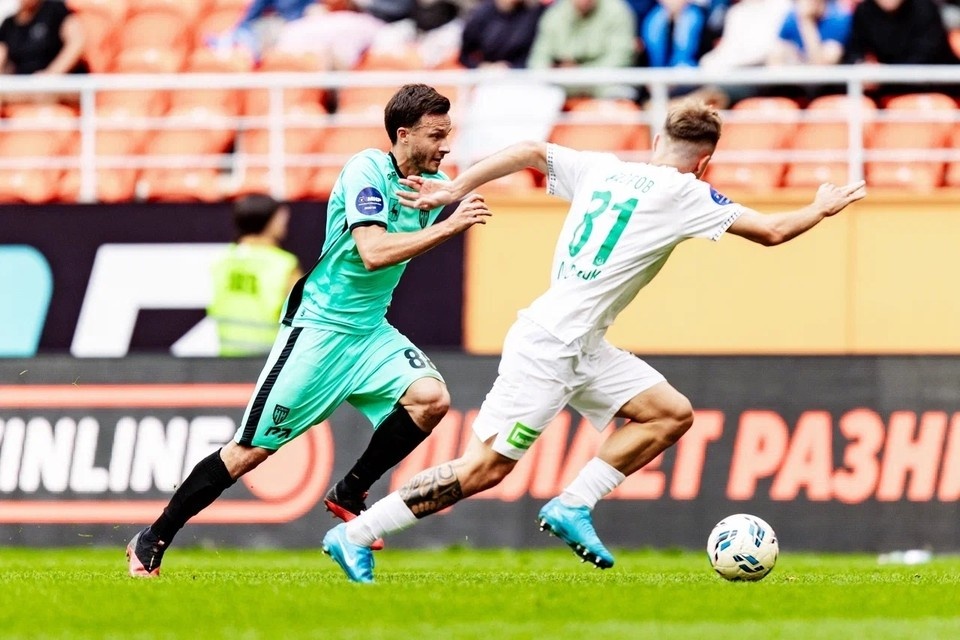    ФК «Пари НН» проиграл ФК «Ахмат» на последних секундах матча. Фото: Пресс-служба ФК "Пари НН"