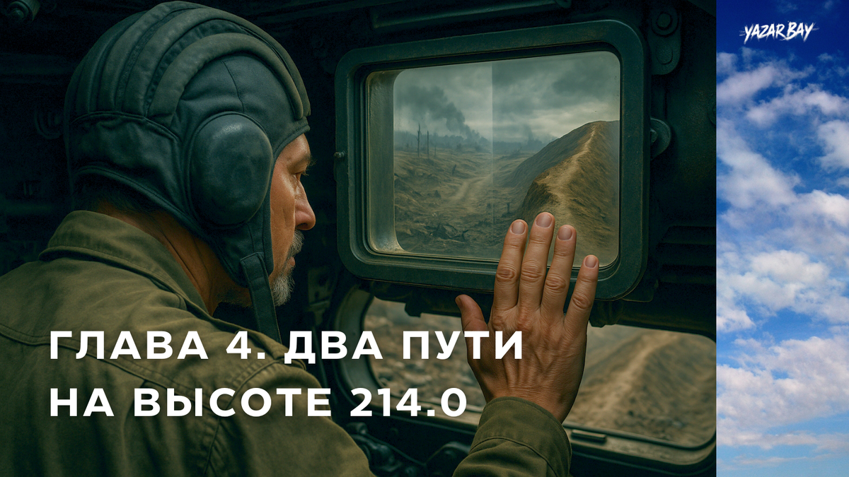 Две дороги, одна война. Танкист смотрит на поле боя глазами деда, чтобы выбрать путь между жизнью и смертью. ©Язар Бай