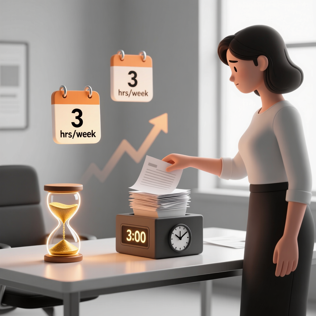 3 часа в неделю, это практически 20 рабочих дней в год!