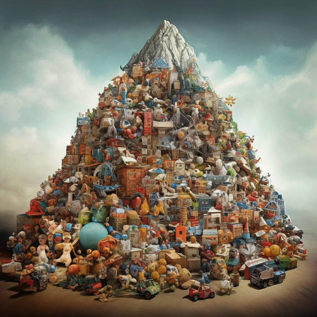 вот так нейросеть видит гору игрушек