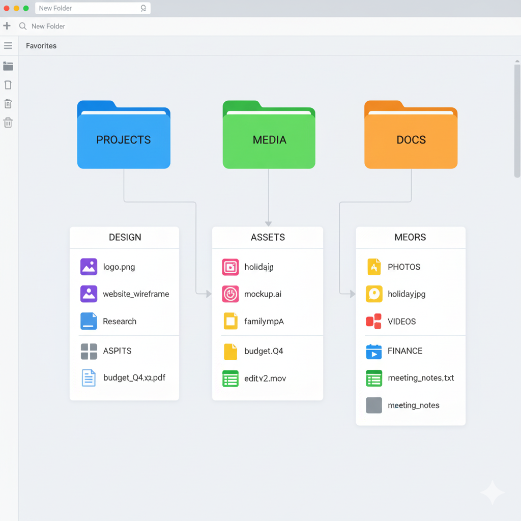 файлы — это как вещи в твоей комнате: у каждого есть имя, размер и место