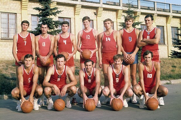    Сборная СССР по баскетболу. Фото: Вячеслав Ун Да-син / ТАСС