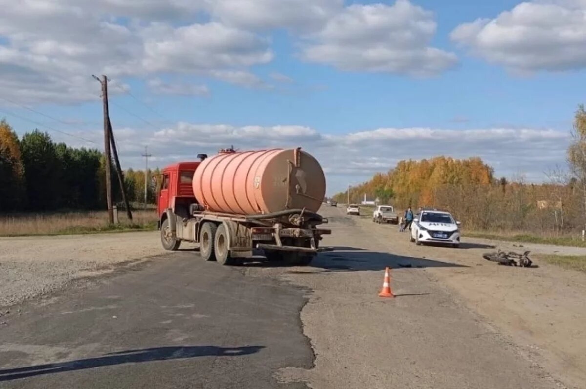    Мотоциклист пострадал в ДТП с Камазом в Чаинском районе