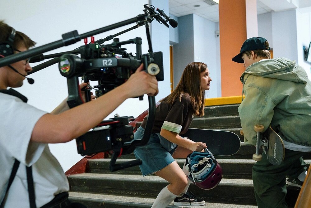 кадр со съёмок