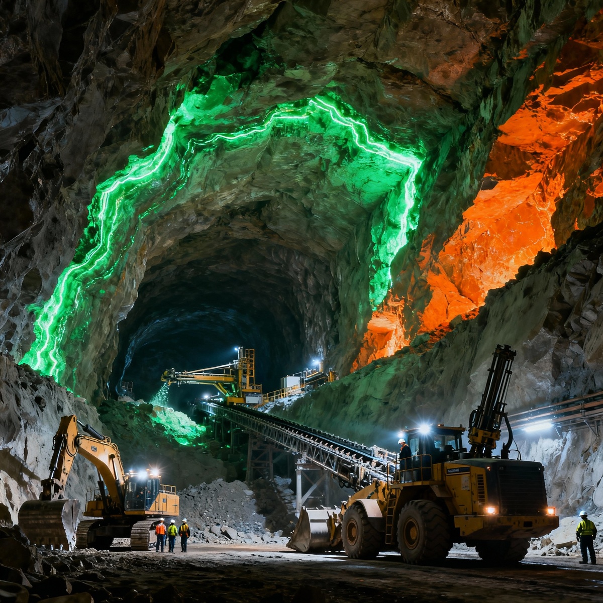 Добыча редкоземельных металлов в крупном месторождении