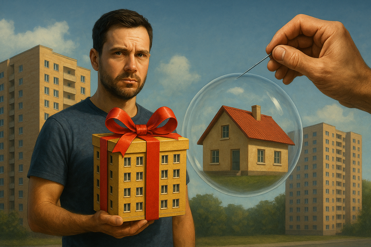 Государство могло бы каждому подарить по квартире?