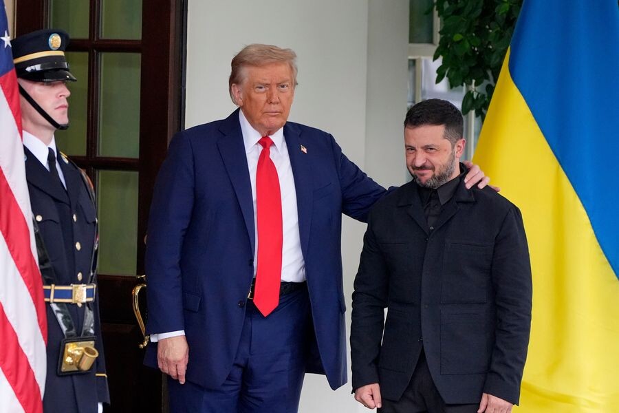    Президент США Дональд Трамп и глава киевского режима Владимир Зеленский / Источник: © Alex Brandon/AP/TASS