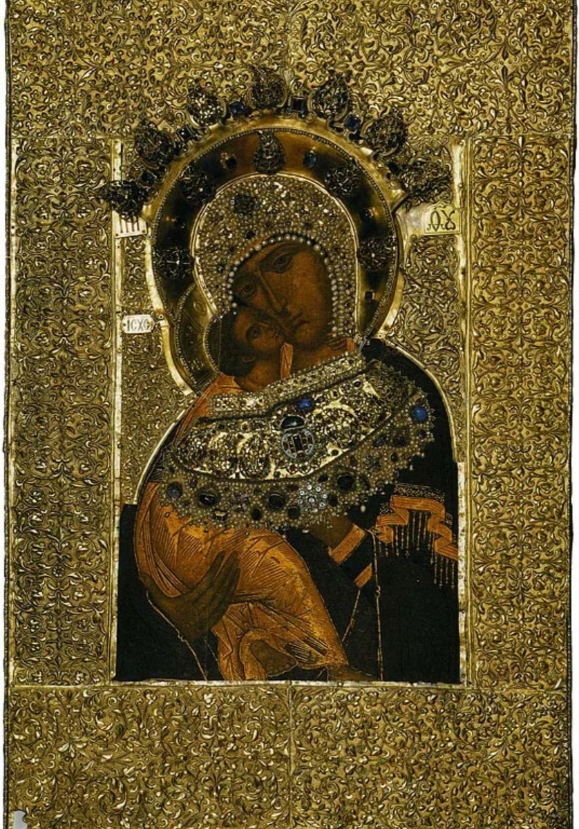 Владимирская икона Божьей Матери. Из открытого источника.