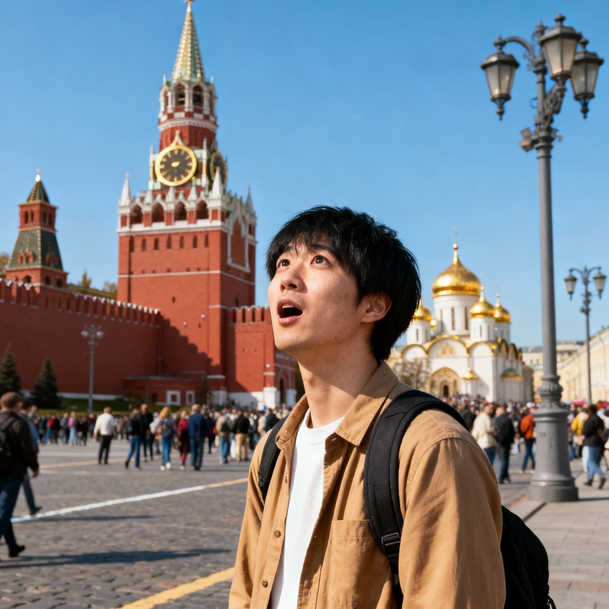 Японец на Манежной площади