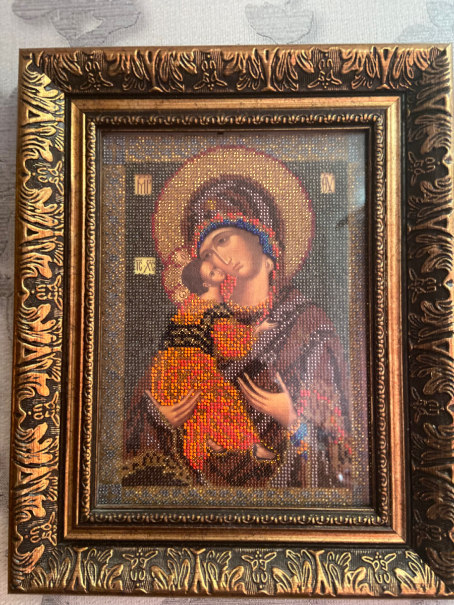 Вышитая когда-то мной икона