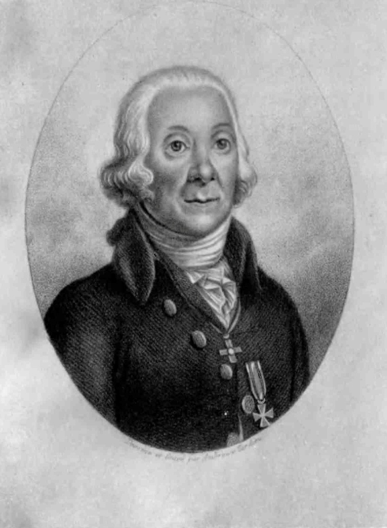 Портрет Петра Симона Палласа из книги о Василии Зуеве (Райков, 1955)